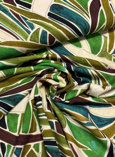 rio palmtrees  - linnen viscose