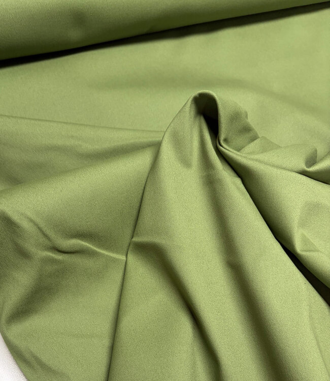 moss green - gabardine twill - soft touch