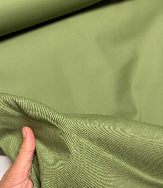 moss green - gabardine twill - soft touch