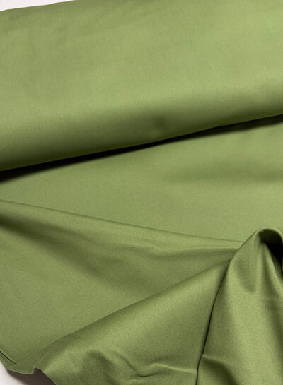 mosgroen - gabardine twill - soft touch