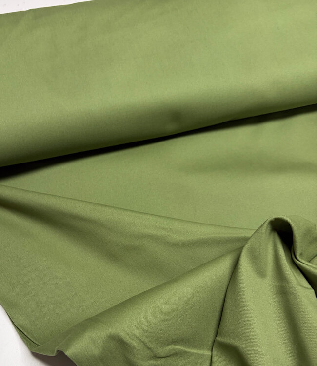 moss green - gabardine twill - soft touch