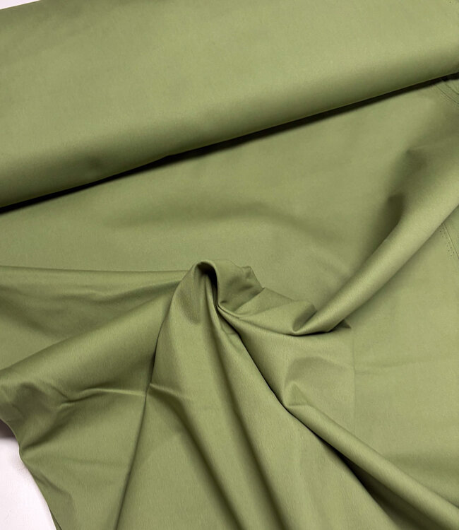moss green - gabardine twill - soft touch
