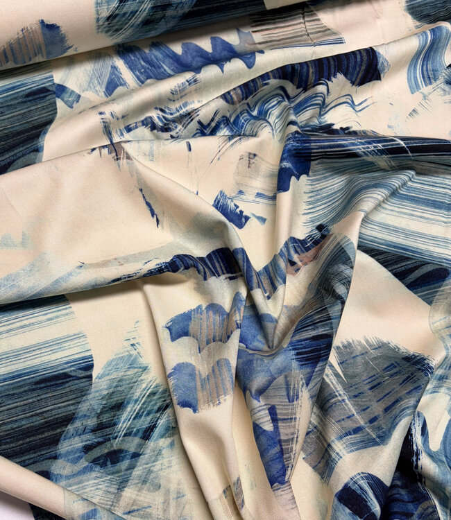 marble print - viscose with light stretch