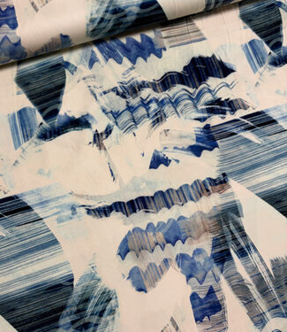marble print - viscose with light stretch