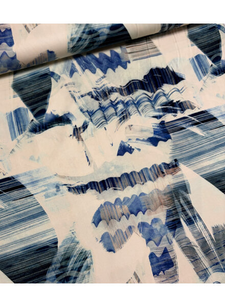marble print - viscose met lichte stretch