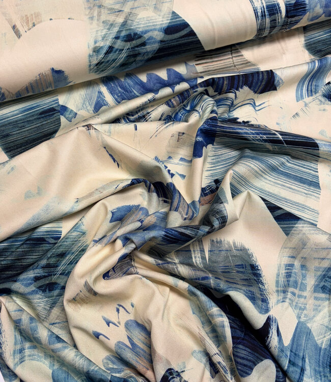 marble print - viscose with light stretch