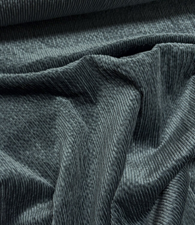 dark petrol - corduroy, very supple -