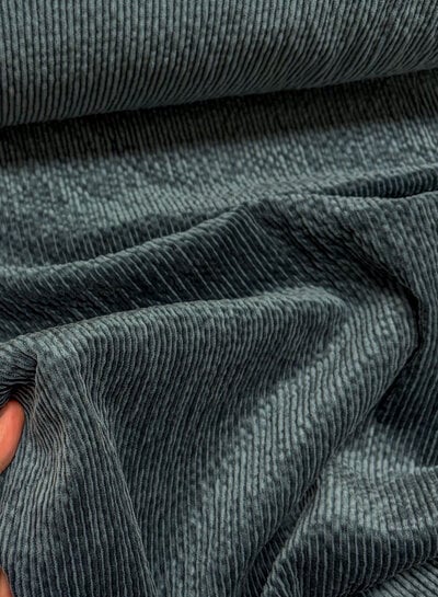 donker petrol - corduroy, heel soepelvallend -