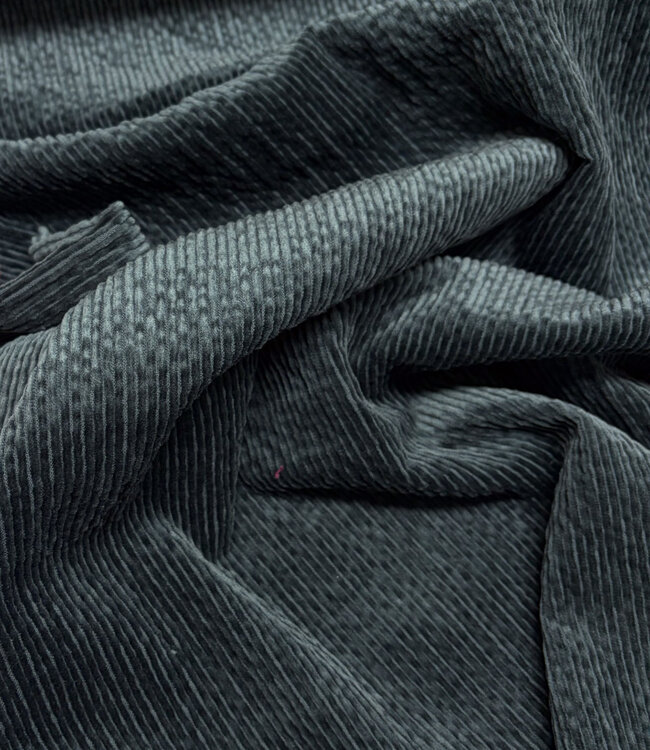 dark petrol - corduroy, very supple -