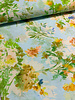 Madeline groene bloemen op mint - viscose crêpe