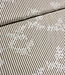 brown stripes on beige with embroidery - cotton shirt