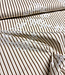 brown stripes on beige with embroidery - cotton shirt