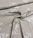 brown stripes on beige with embroidery - cotton shirt