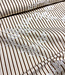 brown stripes on beige with embroidery - cotton shirt