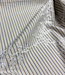 blue stripes on beige with embroidery - cotton shirt