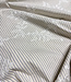 blue stripes on beige with embroidery - cotton shirt