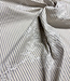 blue stripes on beige with embroidery - cotton shirt