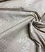 blue stripes on beige with embroidery - cotton shirt