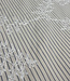 blue stripes on beige with embroidery - cotton shirt