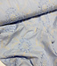 3D flower and striped embroidery - cotton