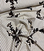 anthracite stripes with embroidered sequins - viscose