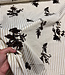 anthracite stripes with embroidered sequins - viscose