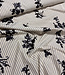 anthracite stripes with embroidered sequins - viscose