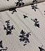 anthracite stripes with embroidered sequins - viscose