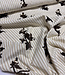 beige stripes with embroidered sequins - viscose