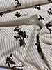 beige strepen met geborduurde pailletten - viscose