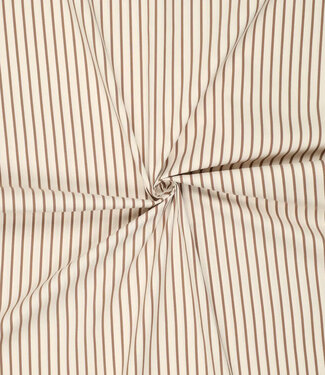 taupe stripes - shirt cotton with light stretch