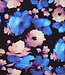 Madeline blurred flowers - viscose with light stretch