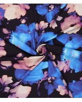 Madeline blurred flowers - viscose met lichte stretch