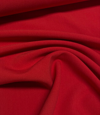 Fibremood red - supple textured trouser fabric - Yuna