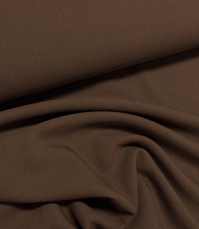Fibremood Brown - supple textured trouser fabric - Yuna