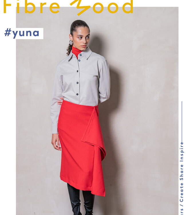 Fibremood Brown - supple textured trouser fabric - Yuna