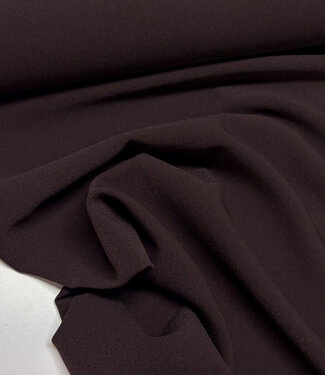 Fibremood dark brown - supple textured trouser fabric - Yuna