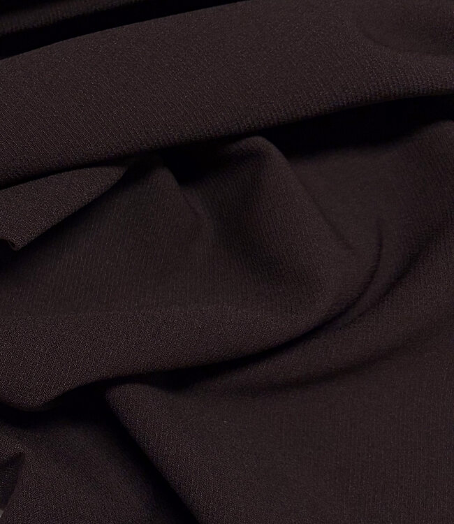 Fibremood dark brown - supple textured trouser fabric - Yuna