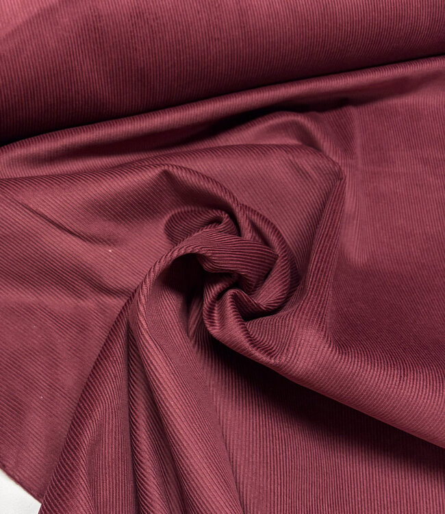 Fibremood burgundy corduroy baby rib - sora, alya