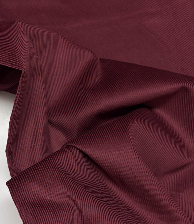 Fibremood burgundy corduroy baby rib - sora, alya