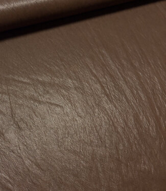 chocolate brown washed - supple and soft faux leather clothing