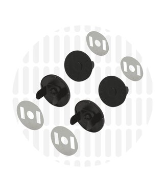 ZipperZoo flat magnetic closure matt black