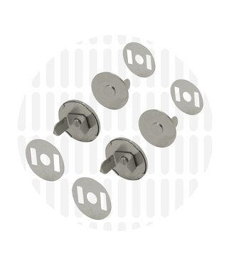 ZipperZoo flat magnetic clasp nickel