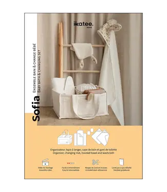 Ikatee SOFIA babybad- en verschoonaccessoires papieren patroon