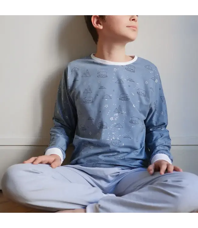 Ikatee SACHA kinderpyjama - papieren patroon