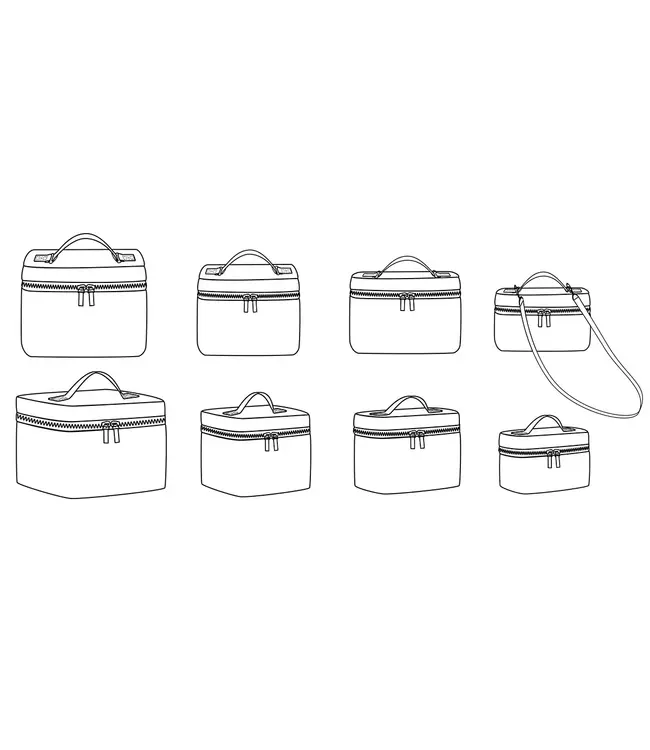 Ikatee BRISTOL - lunch box toiletzak - papieren patroon