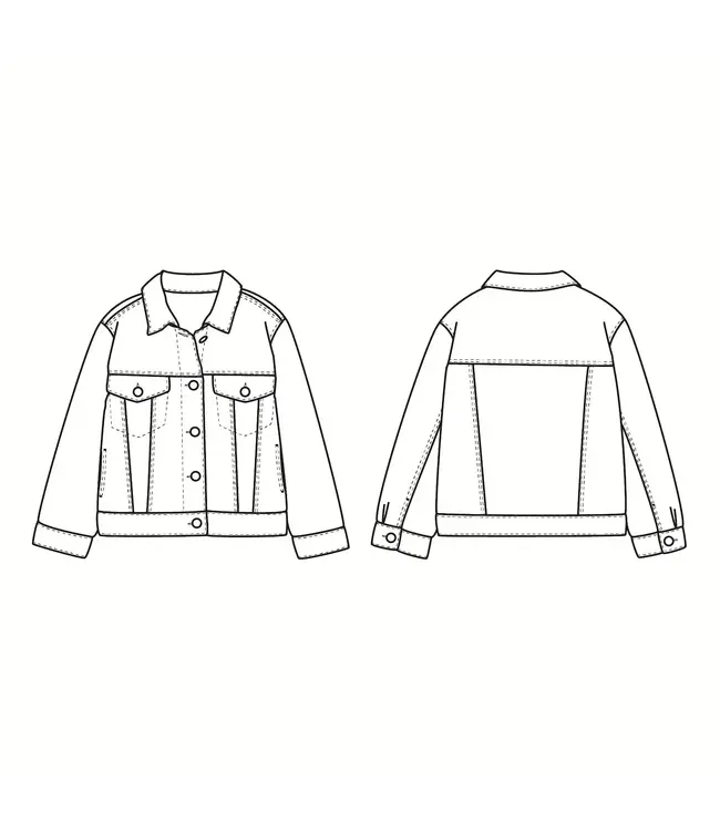 Ikatee CHICAGO vest papieren patroon