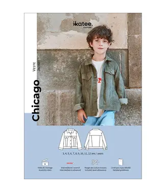 Ikatee CHICAGO vest papieren patroon
