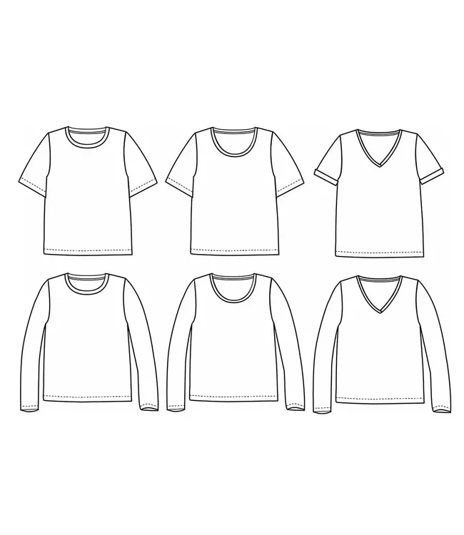 Ikatee TANGER - T-shirt papieren patroon
