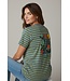 Swafing vergrijsd blauw en geel stripe Tee - tricot